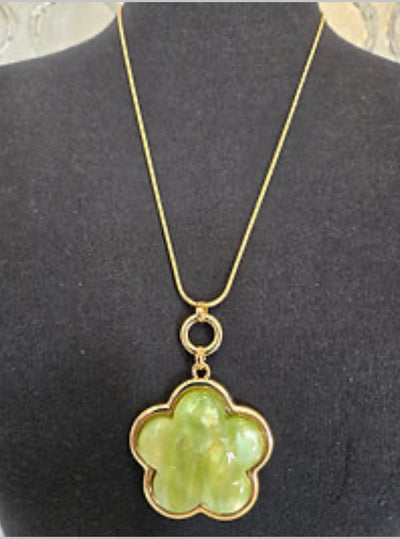 Flower Necklace Set-  Four colours