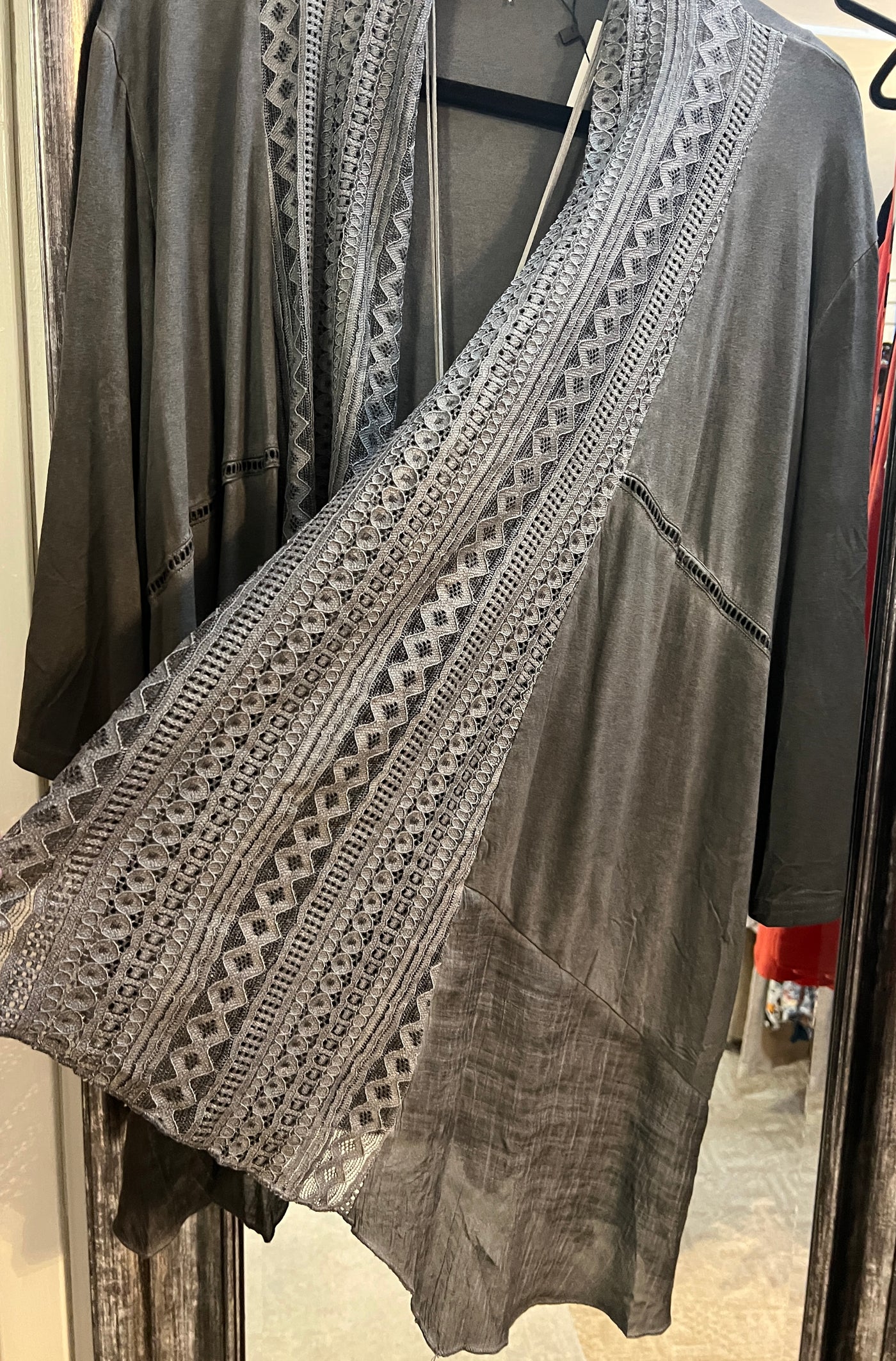 Lace Duster Grey