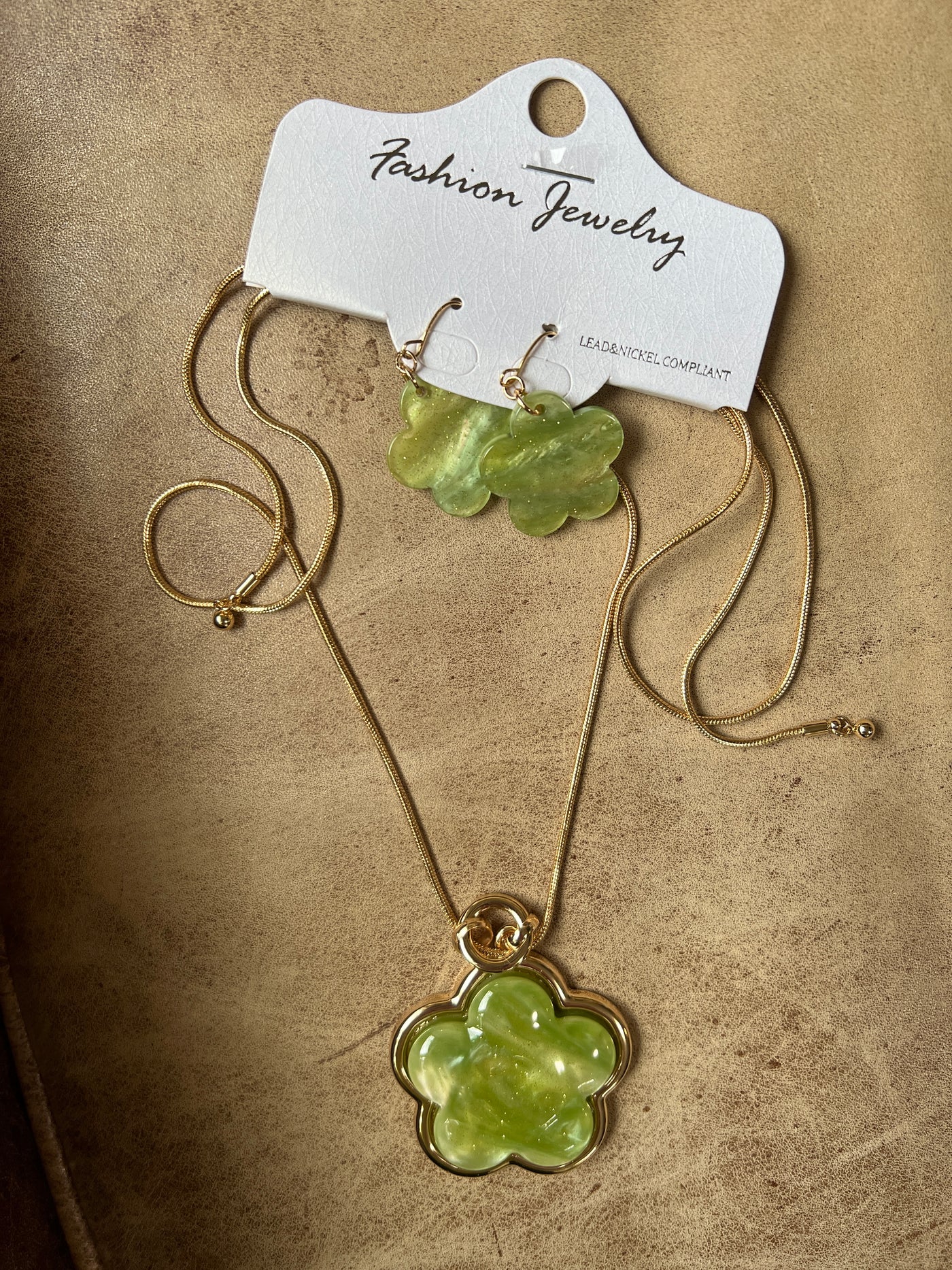 Flower Necklace Set-  Four colours