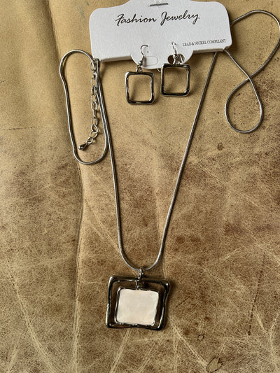 Box Necklace Set - Three colours