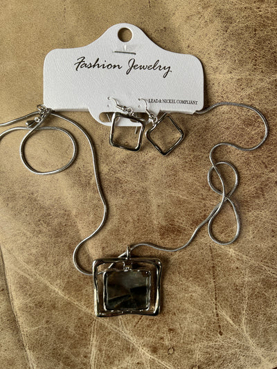 Box Necklace Set - Three colours