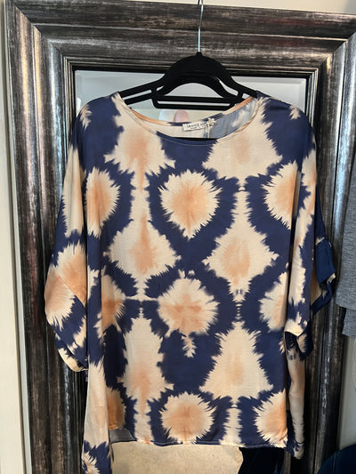 Silky Short Sleeved Blouse