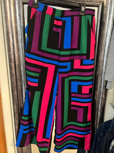 Dolman Sleeve Multicoloured Blouse