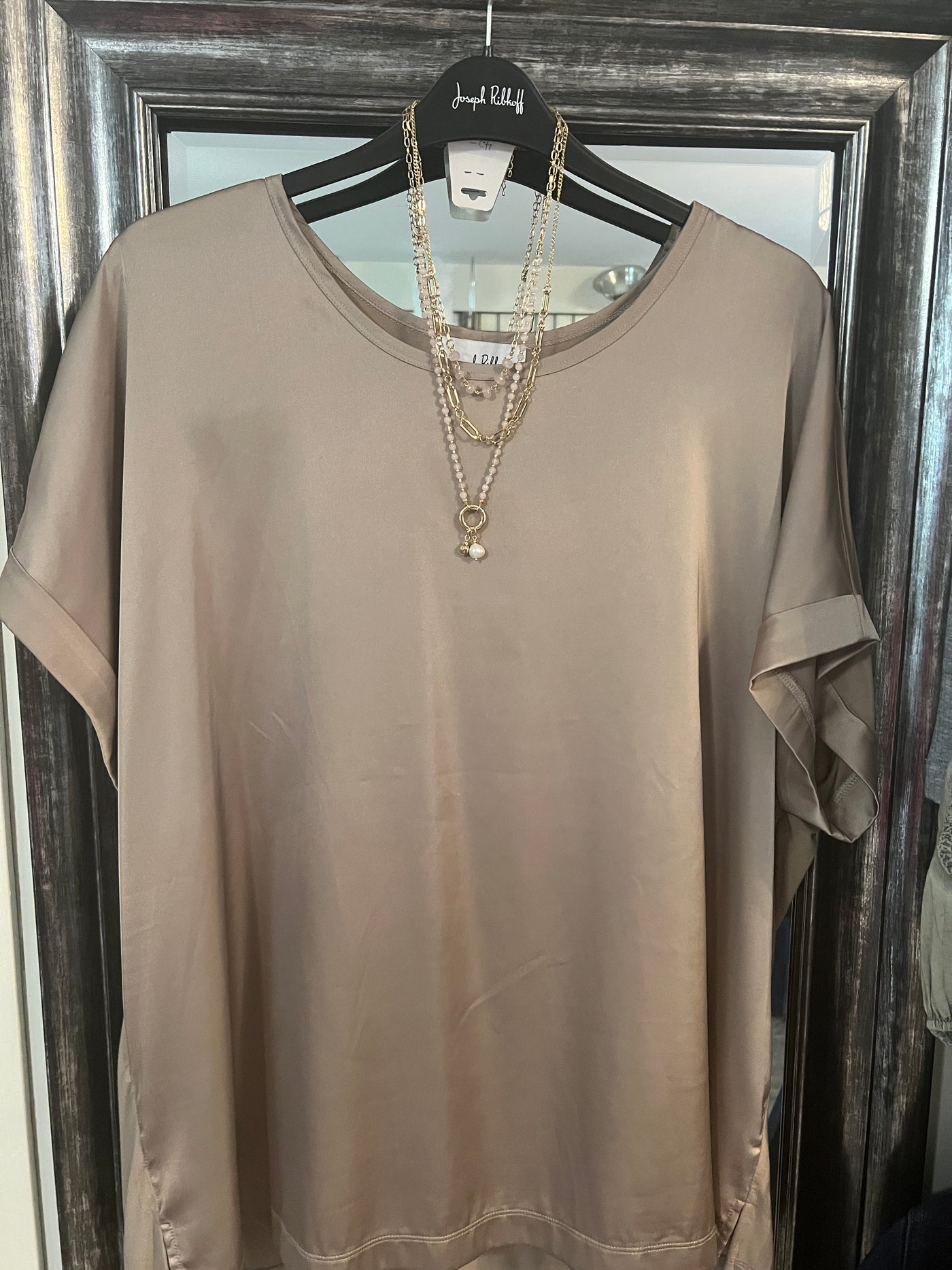 Satin and bamboo tee Joseph Ribcoff