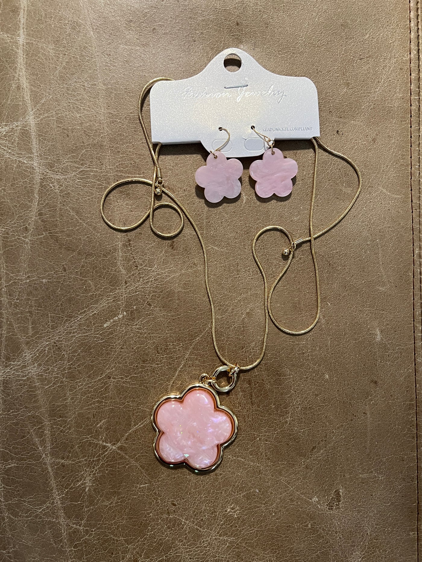 Flower Necklace Set-  6 colours