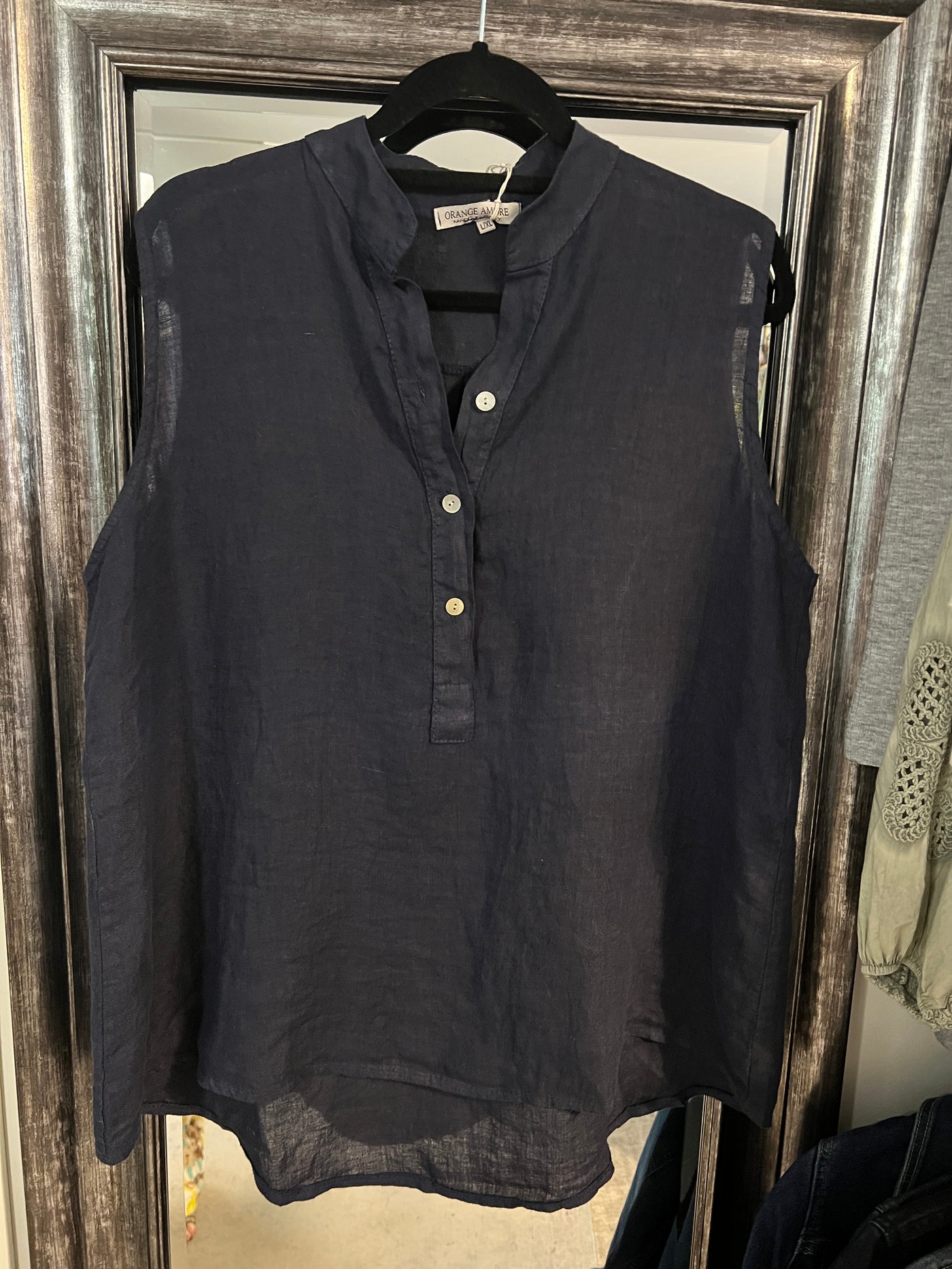 High Low Linen Tank