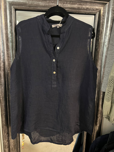 High Low Linen Tank