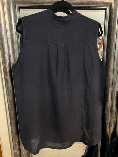 High Low Linen Tank