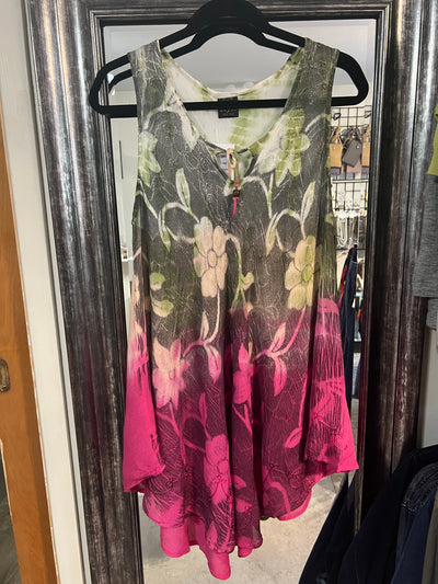Summer Tunic Top Sleeveless NEW assorted colours