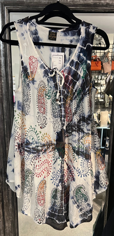 Summer Tunic Top Sleeveless NEW assorted colours