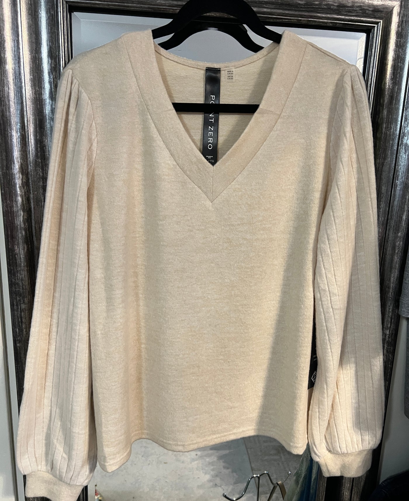 Long Sleeve V-Neck Soft Knit Sweater- Two Colours