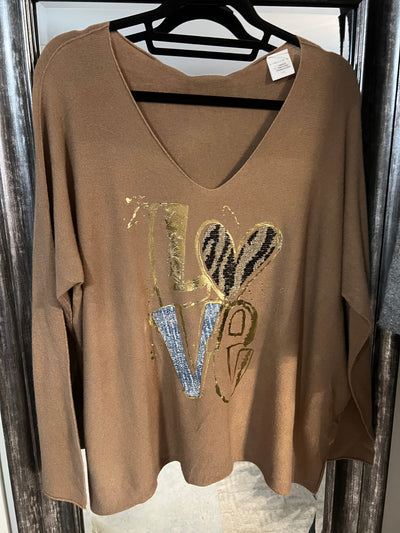 Love V- Neck Sweater