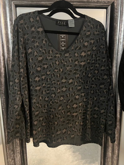 Leopard Cotton Tops - Two colours