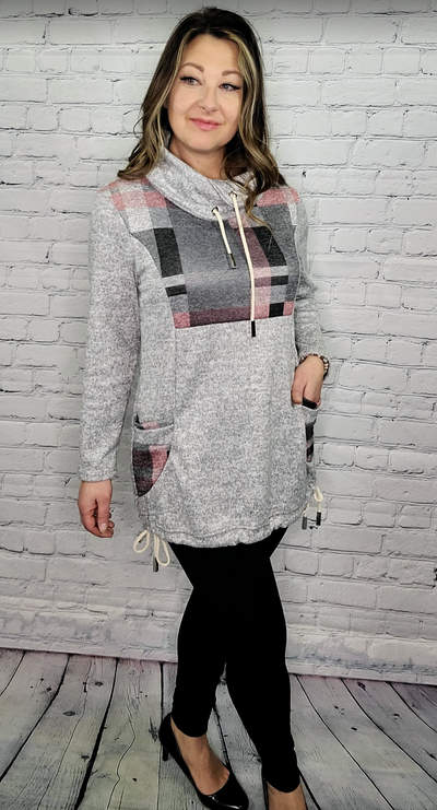 Long tube neck sweater