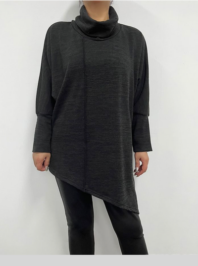 Long Sleeve Diagonal tunic  2 colours