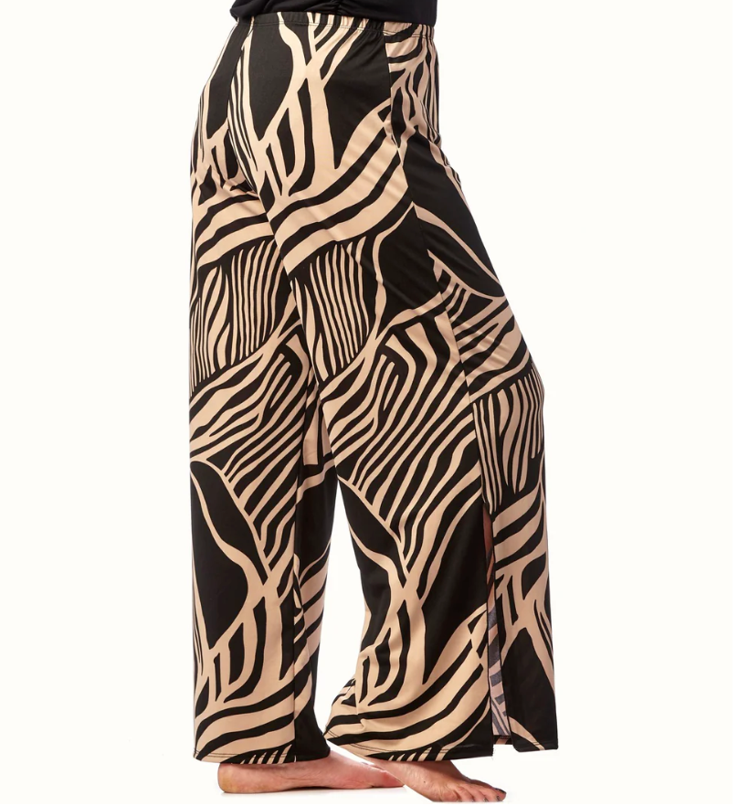 ITY Palazzo Pant Black Animal