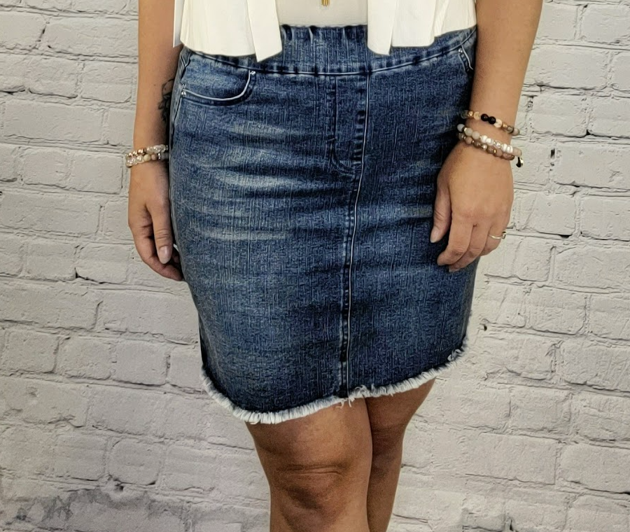 Denim Skorts  2 colours Medium Indigo and Light Denim