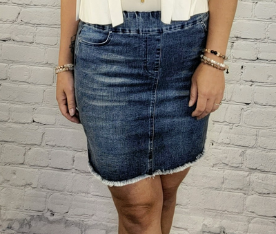 Denim Skorts  2 colours Medium Indigo and Light Denim