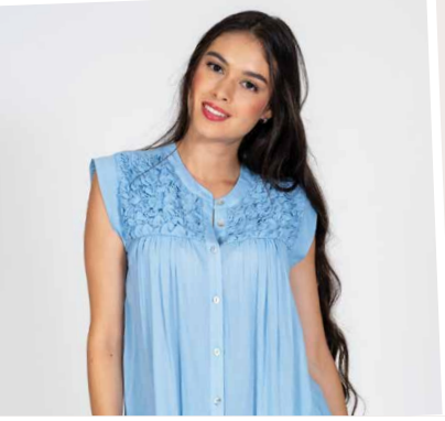 Cotton Gauze Blouse - Two colours