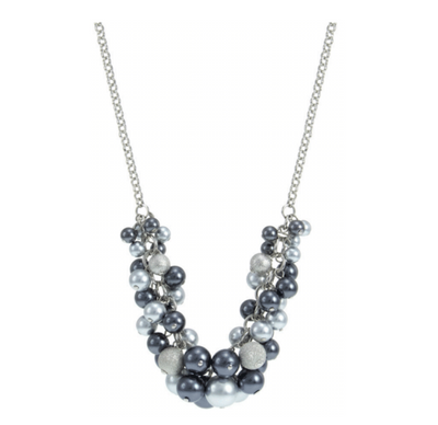 Pearl Cluster short necklace  2 colours