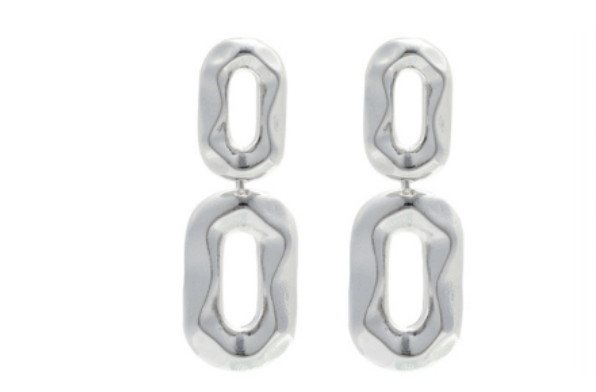 Chain Link Earrings - Silver or Gold