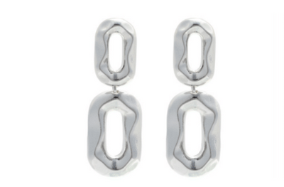 Chain Link Earrings - Silver or Gold