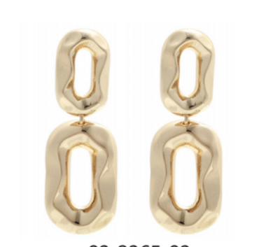 Chain Link Earrings - Silver or Gold