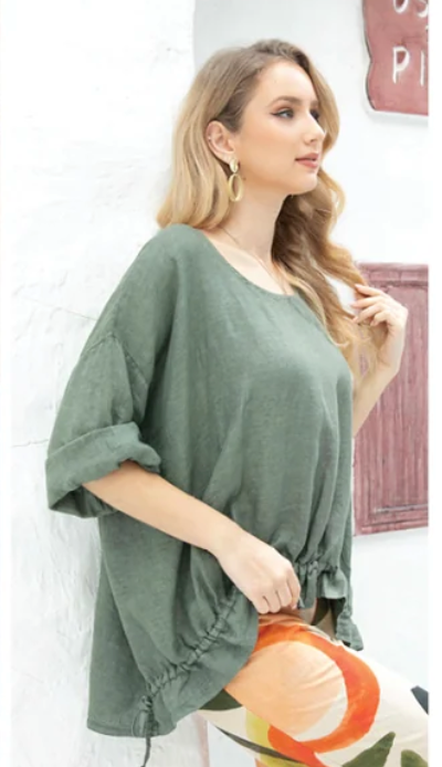 Rufill Linen Top - 7 colours