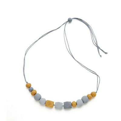 Geometric Bead Necklace - Four Colours