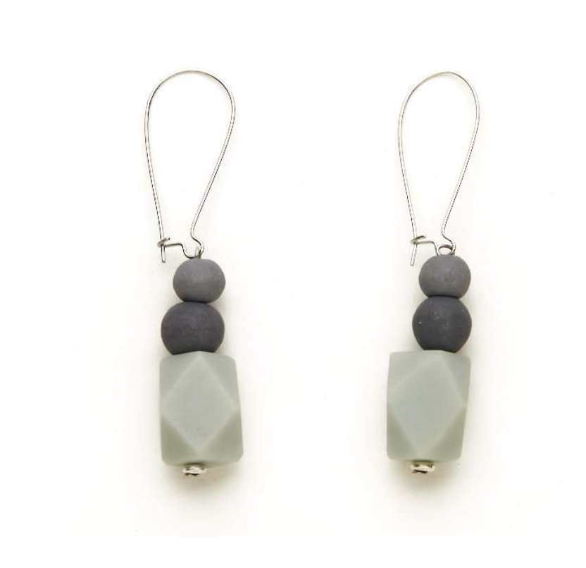 Geometric Resin Stone Earrings- 6 Colours