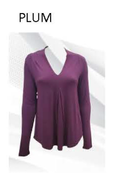 Long Sleeve Pleated Top - 2 colours
