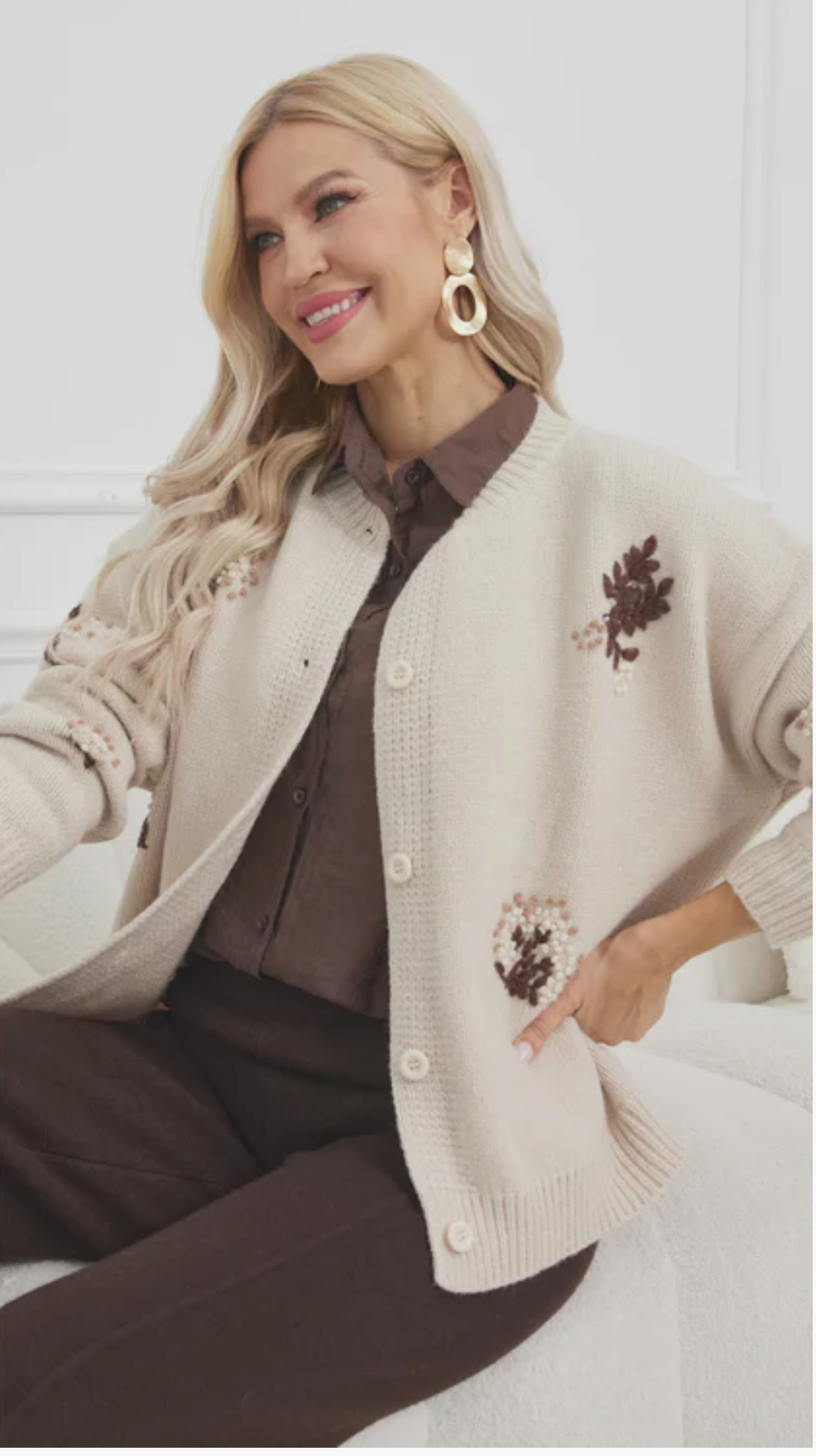 Fleur Knit Cardigan- Two colours
