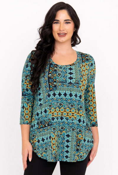 Jazz Teal Top