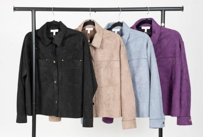 Faux Suede Jackets -3 Colours