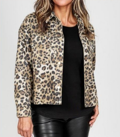 Faux Suede Jackets  Animal Prints - Two Colours