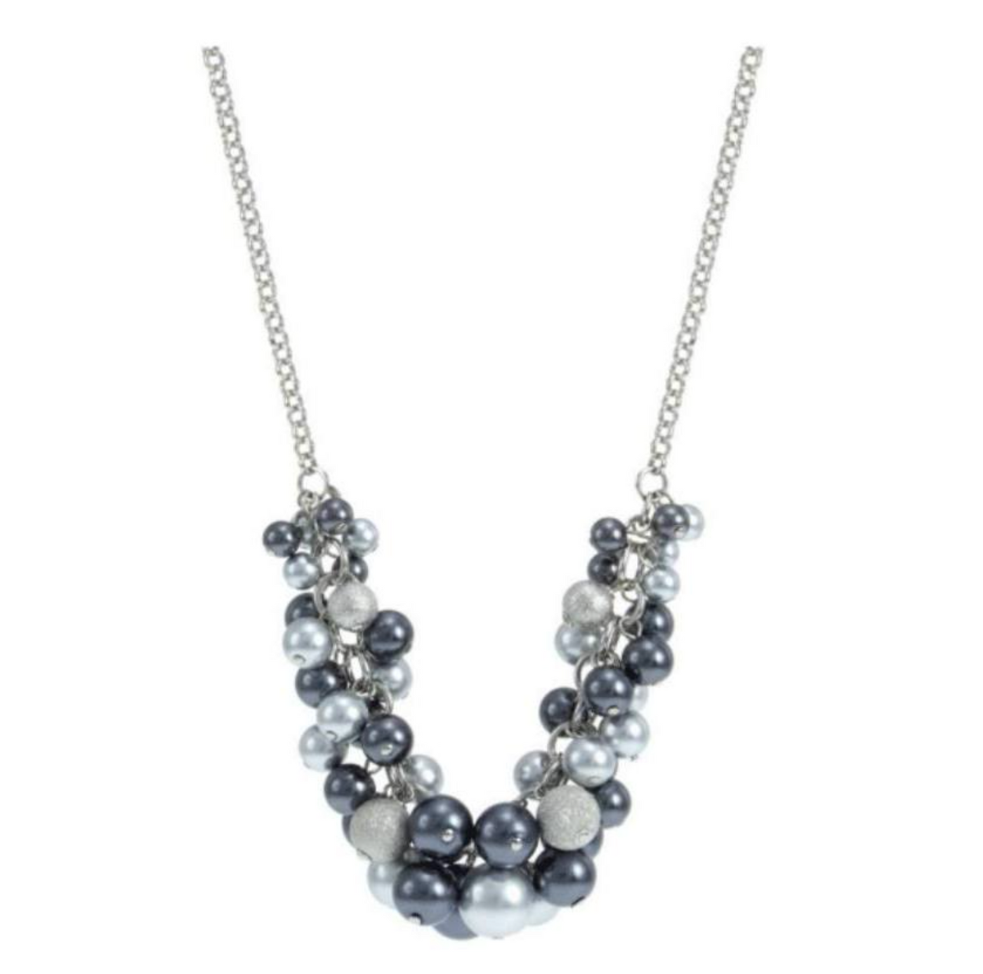Pearl Cluster Statement Necklace -Two colours