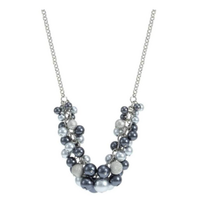 Pearl Cluster Statement Necklace -Two colours