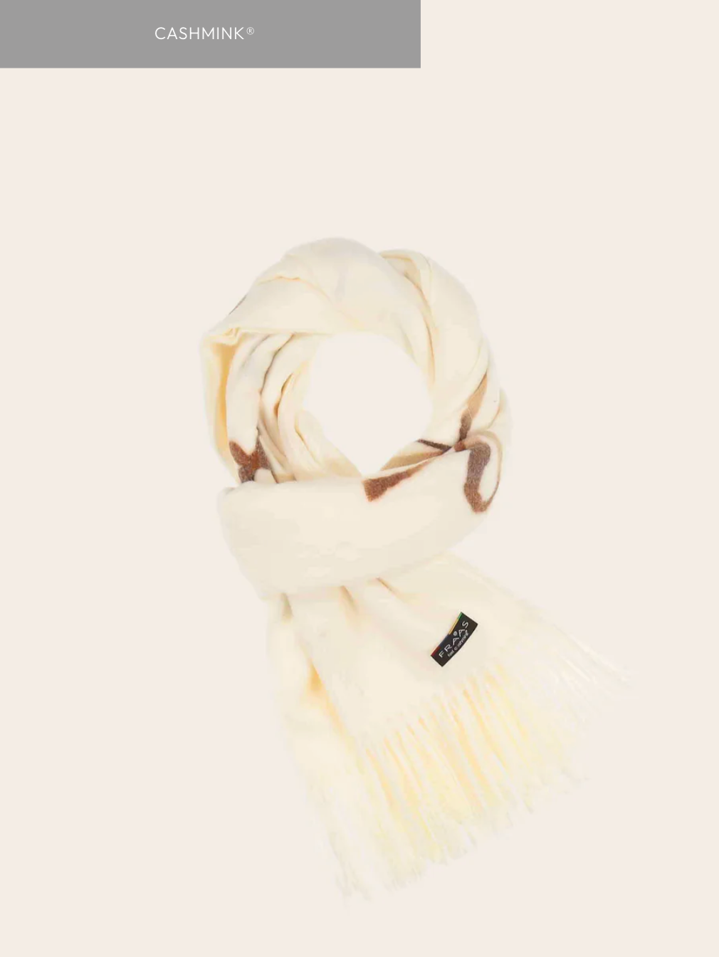 Fraas Embroidered Bow Stole with Fringes