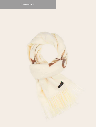 Fraas Embroidered Bow Stole with Fringes