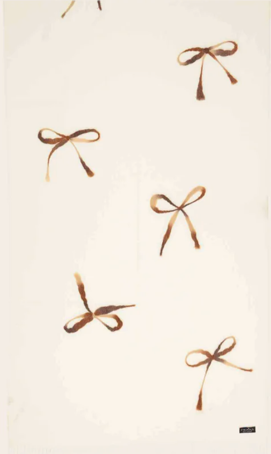 Fraas Embroidered Bow Stole with Fringes