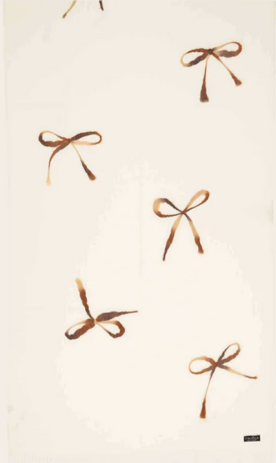 Fraas Embroidered Bow Stole with Fringes