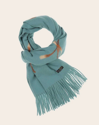 Fraas Embroidered Bow Stole with Fringes