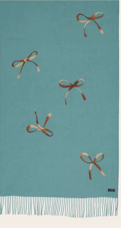 Fraas Embroidered Bow Stole with Fringes