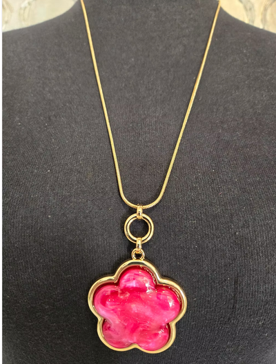 Flower Necklace Set-  Four colours