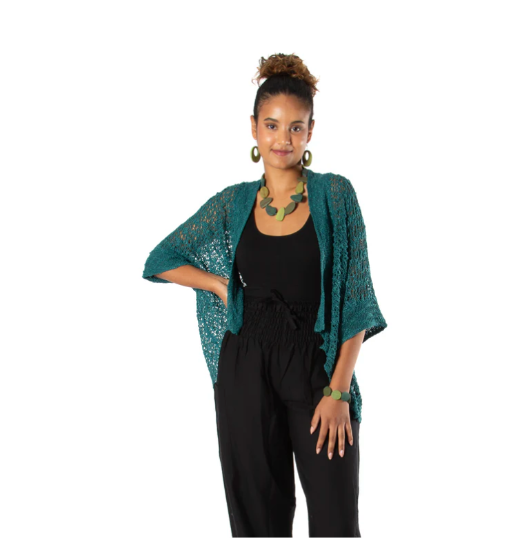 Popcorn knit short cardigans 6 colours