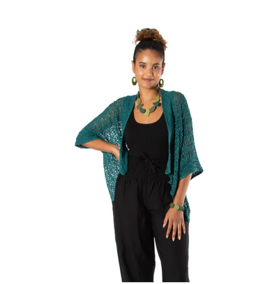 Popcorn knit short cardigans 6 colours