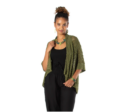 Popcorn knit short cardigans 6 colours