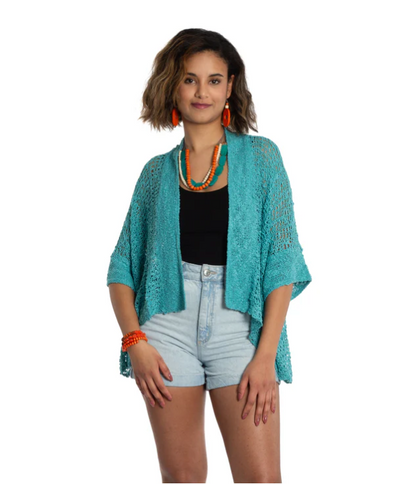 Popcorn knit short cardigans 6 colours