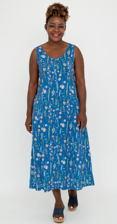Madisson Linen Bamboo Dress Maxi length