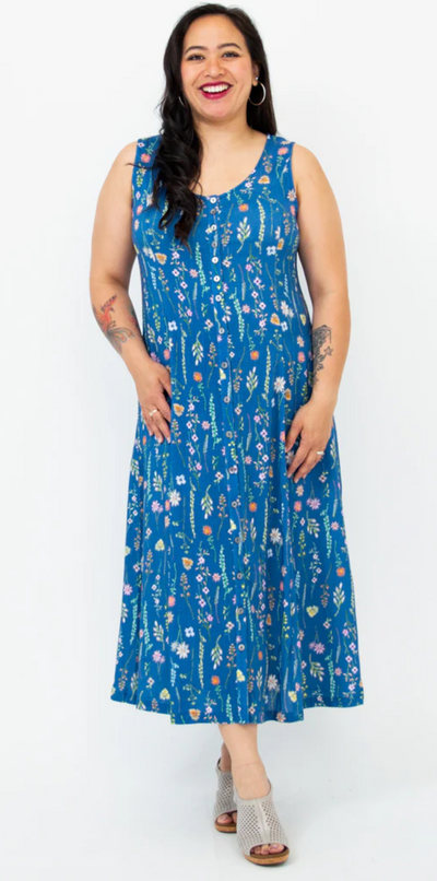 Madisson Linen Bamboo Dress Maxi length